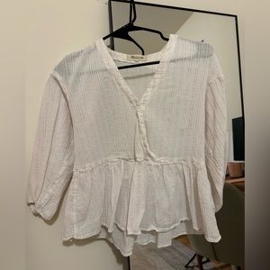 Madewell peplum shirt